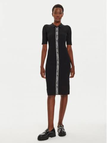 KARL LAGERFELD Трикотажна сукня 246W1320 Чорний Slim Fit KARL LAGERFELD Трикотажна сукня 246W1320 Чорний Slim Fit