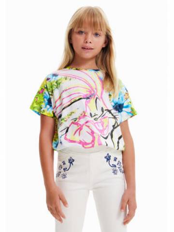 Desigual Футболка 23SGTK10 Білий Regular Fit Desigual Футболка 23SGTK10 Білий Regular Fit