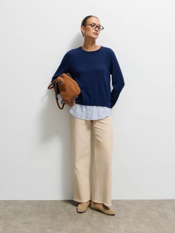 Mohito - Бавовняний светр - сталевий синій - XS