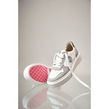 Кеди шкіряні сірі Estro ER00113172