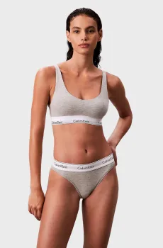 Женский серый бюстгальтер LIGHTLY Серый L Calvin Klein LV00QF8503