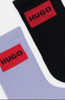 Носки HUGO 2 шт 2P QS RIB LABEL CC W
