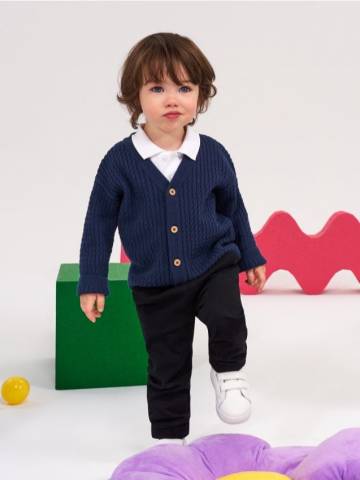 Джинсові штани карго-джогери - чорний