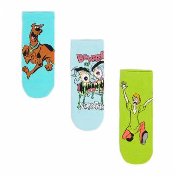 Cropp - Короткі шкарпетки, 3 пари Scooby-Doo - різнобарвний Cropp - Короткі шкарпетки, 3 пари Scooby-Doo - різнобарвний