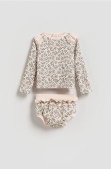 Reserved - Купальник з довгим рукавом - кремовий - 297IY-01X