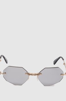 Золотые сложные солнцезащитные очки H44