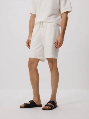 Reserved - Шорти comfort з високим вмістом бавовни - кремовий - 3859C-01X