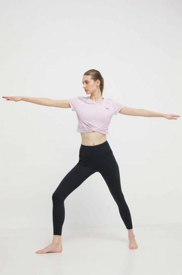 Футболка для йоги Puma Studio Yogini Lite Twist цвет розовый Футболка для йоги Puma Studio Yogini Lite Twist цвет розовый