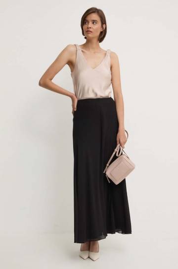 Юбка Calvin Klein цвет чёрный maxi расклешённая K20K207166 Юбка Calvin Klein цвет чёрный maxi расклешённая K20K207166