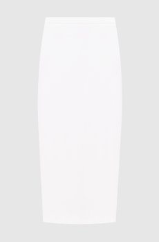 Белая юбка-карандаш MXMOTRE из шерсти