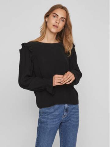 Vila Блузка Fini 14084603 Чорний Regular Fit Vila Блузка Fini 14084603 Чорний Regular Fit
