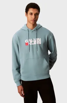Мужское голубое худи LS EU 350TERRY Голубой M Calvin Klein Jeans LV04RD258G