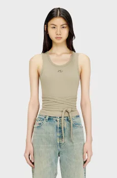 Женская бежевая майка T-ANKY-TAIL-S1 Бежевый XS Diesel A21019 0EJAI