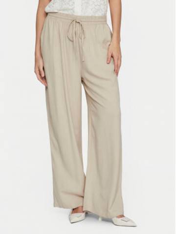 Vila Штани з тканини Pricil 14079560 Бежевий Loose Fit Vila Штани з тканини Pricil 14079560 Бежевий Loose Fit