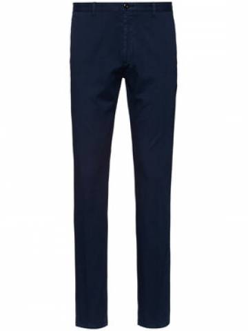 Hugo Штани з тканини Glen203D 50430451 синій Slim Fit Hugo Штани з тканини Glen203D 50430451 синій Slim Fit