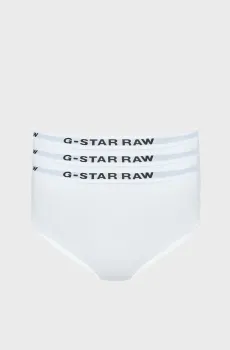 Женские белые трусики (3 шт) Hipster Белый S G-Star RAW D24081,D516
