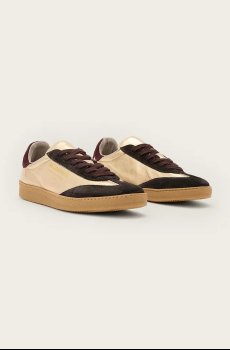 Кожаные кроссовки AllSaints THELMA MET SNEAKER