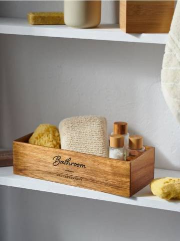 Плетений кошик для зберігання - коричневий