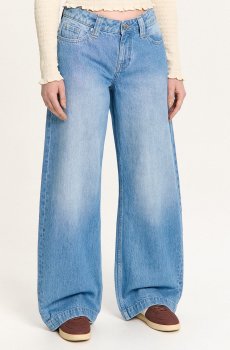 Cropp - Джинси з ефектом виварювання - синій