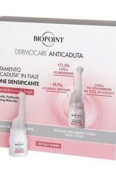 Уценка! Ампулы против выпадения волос для женщин Biopoint Dermocare Anticaduta, 206 мл