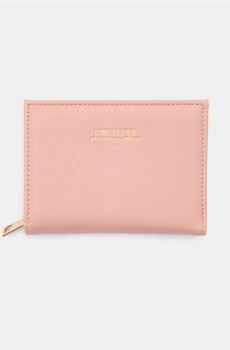 Малий гаманець із написом - пильно-рожевий