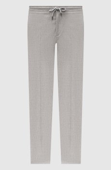 Серые брюки из шерсти