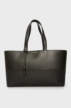 Женская черная сумка CK MIXMEDIA SHOPPER MONO Черный ONESIZE Calvin Klein K60K613166