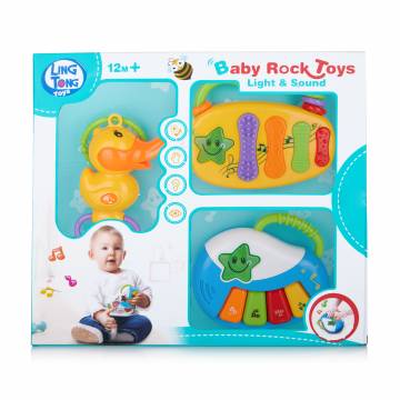 Набор погремушек для малышей Ling Tong Toys пластик, в коробке, 3 шт (LT8002) Набор погремушек для малышей Ling Tong Toys пластик, в коробке, 3 шт (LT8002)