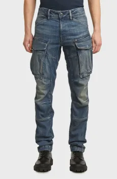 Мужские синие джинсы Rovic zip 3d Синий 29-32 G-Star RAW D23077,D498