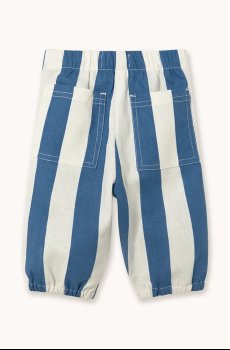 Детские брюки с добавлением льна Tinycottons LIGHT NAVY STRIPES BABY PANT