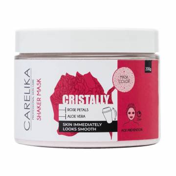 Маска-шейкер для лица Carelika Cristally Shaker Mask Rose Petals с лепестками роз, 200 г Маска-шейкер для лица Carelika Cristally Shaker Mask Rose Petals с лепестками роз, 200 г