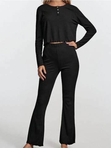 Піжамний комплект із двох предметів - чорний Піжамний комплект із двох предметів - чорний