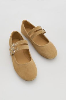 Reserved - Замшеві балетки - кавовий - 787IS-84X