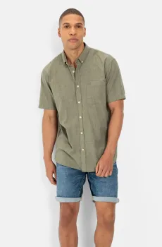 Мужская оливковая рубашка Оливковый S Camel Active 409262-3S62-31