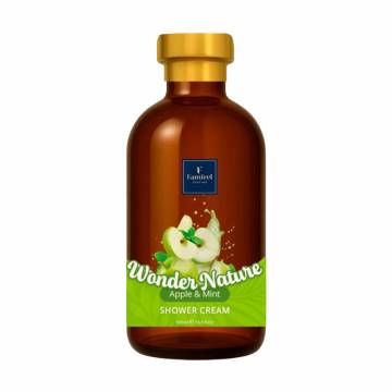 Крем-гель для душа Famirel Wonder Nature Shower Cream, Apple & Mint, 500 мл Крем-гель для душа Famirel Wonder Nature Shower Cream, Apple & Mint, 500 мл