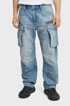 Мужские голубые джинсы Rovic 3D Голубой 36-32 G-Star RAW D26149,D788