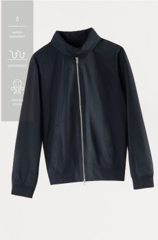 Reserved - Куртка з приховуваним каптуром - темно-синій - 667IE-59X