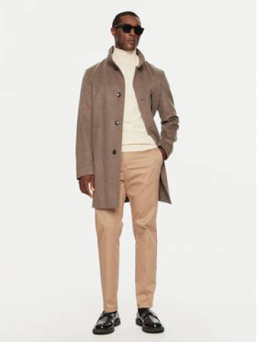 Boss Вовняне пальто H-Hyde 50525764 Бежевий Slim Fit Boss Вовняне пальто H-Hyde 50525764 Бежевий Slim Fit