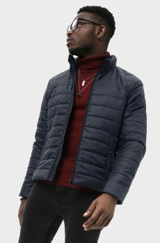 Мужская короткая синяя куртка C-102