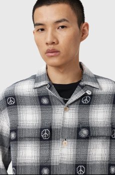 Хлопковая рубашка AllSaints CASTOR