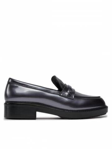 Calvin Klein Лофери Rubber Sole Loafer W/Hw - Pearl HW0HW02002 Чорний Calvin Klein Лофери Rubber Sole Loafer W/Hw - Pearl HW0HW02002 Чорний