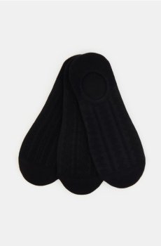 Ребристі шкарпетки 3 pack - чорний