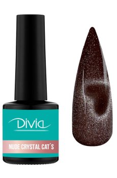 Гель-лак для ногтей Divia Nude Crystal Cats Di1249, NC100, 8 мл