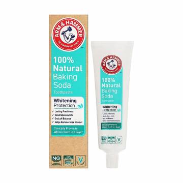 Зубная паста Arm & Hammer 100% Natural Baking Soda White Protection Toothpaste для защиты белизны зубов, 75 мл Зубная паста Arm & Hammer 100% Natural Baking Soda White Protection Toothpaste для защиты белизны зубов, 75 мл