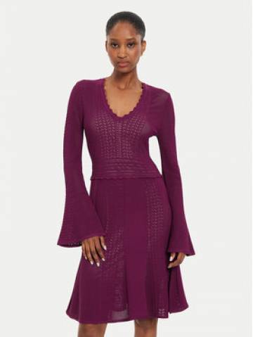 TWINSET Трикотажна сукня 242TP3051 Фіолетовий Regular Fit TWINSET Трикотажна сукня 242TP3051 Фіолетовий Regular Fit
