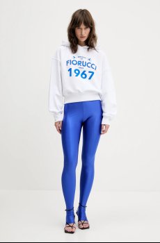 Хлопковая кофта Fiorucci Dreaming 1967 Print Boxy Fit Cropped Hoodie