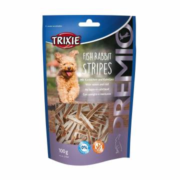 Лакомство для собак Trixie Premio Fish Rabbit Stripes с кроликом и треской, 100 г