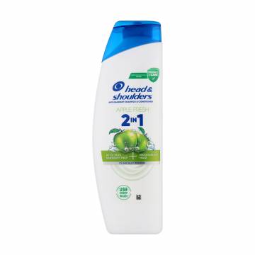 Шампунь и бальзам-ополаскиватель против перхоти Head & Shoulders Apple Fresh Anti-Dandruff Shampoo & Conditioner 2 In 1, 330 мл Шампунь и бальзам-ополаскиватель против перхоти Head & Shoulders Apple Fresh Anti-Dandruff Shampoo & Conditioner 2 In 1, 330 мл