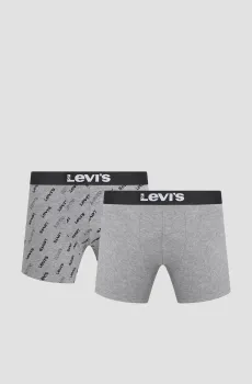 Мужские серые боксеры (2 шт) Серый M Levi’s® 701227428;002