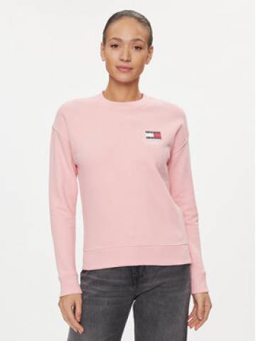 Tommy Jeans Світшот Graphic Flag DW0DW17328 Рожевий Boxy Fit Tommy Jeans Світшот Graphic Flag DW0DW17328 Рожевий Boxy Fit